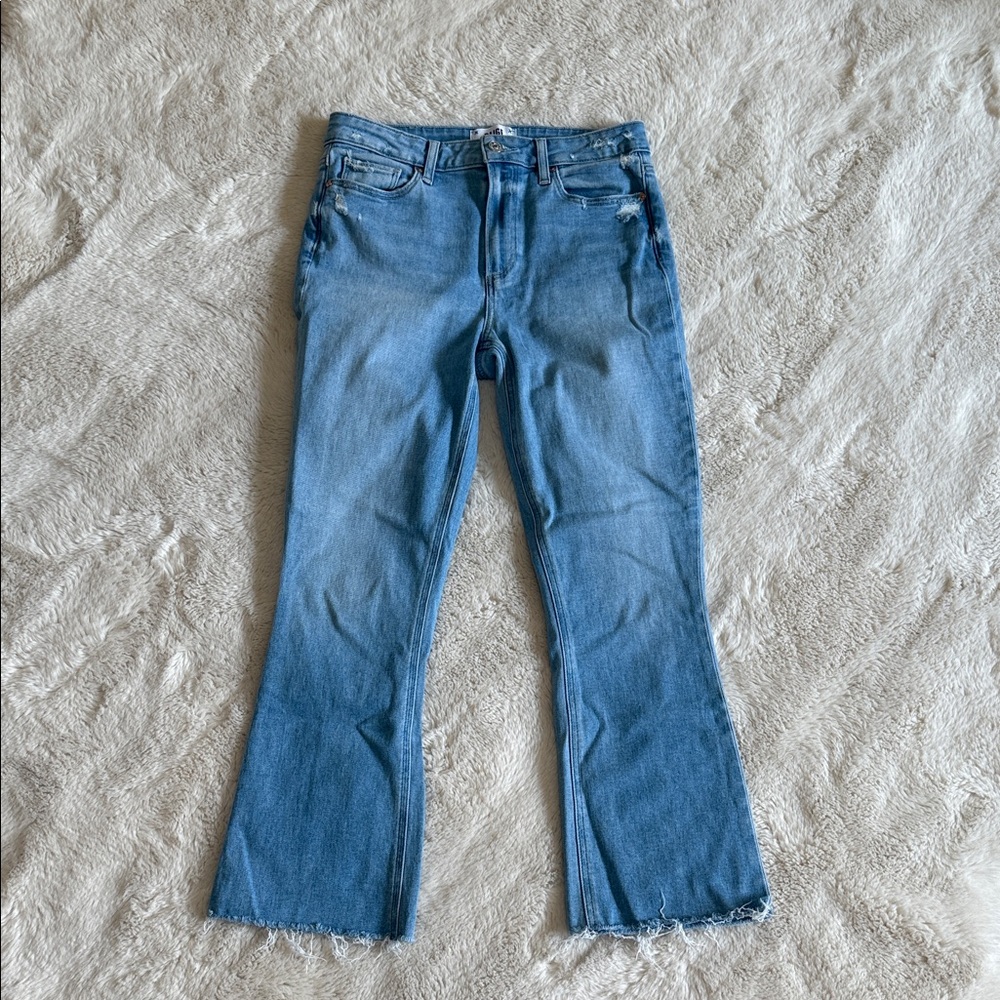 PAIGE Light Blue Flare Jeans